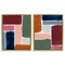Stupell Industries Abstract Modular Color Block 2 pc Framed Floater Canvas Wall Art Set Design by Victoria Barnes